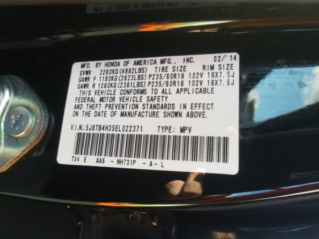 Photo 9 VIN: 5J8TB4H35EL022371 - ACURA RDX 