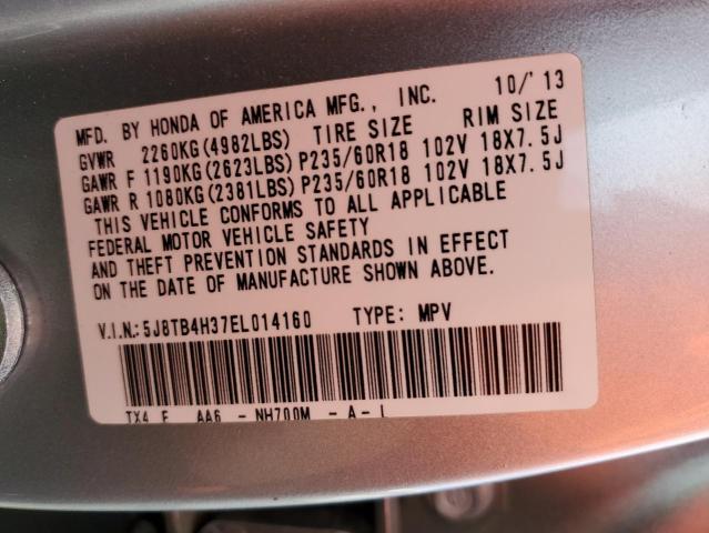 Photo 13 VIN: 5J8TB4H37EL014160 - ACURA RDX 