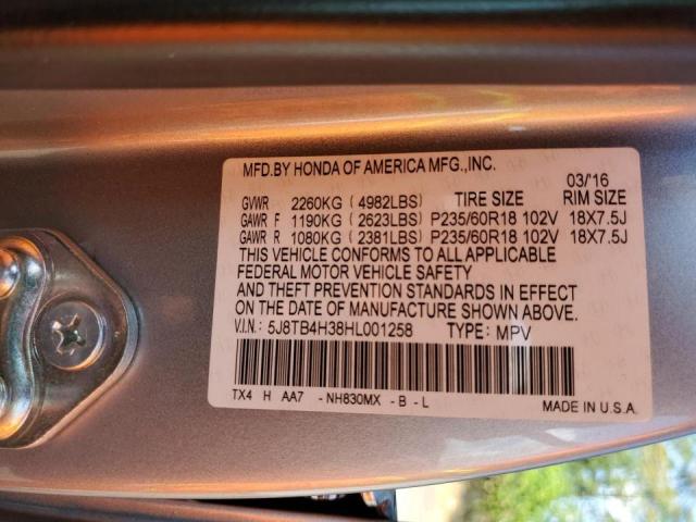 Photo 9 VIN: 5J8TB4H38HL001258 - ACURA RDX 