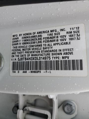 Photo 12 VIN: 5J8TB4H3XDL014975 - ACURA RDX 