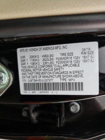 Photo 9 VIN: 5J8TB4H50JL027277 - ACURA RDX TECHNO 