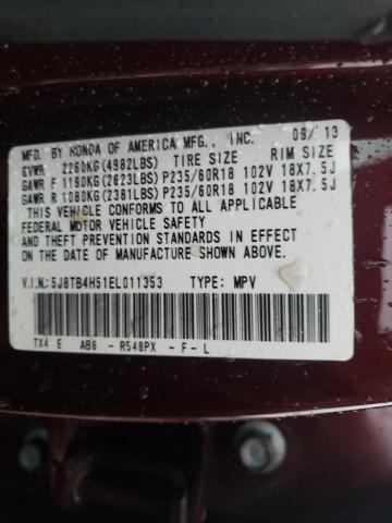 Photo 19 VIN: 5J8TB4H51EL011353 - ACURA RDX TECHNO 