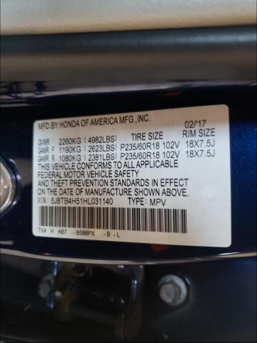 Photo 9 VIN: 5J8TB4H51HL031140 - ACURA RDX TECHNO 