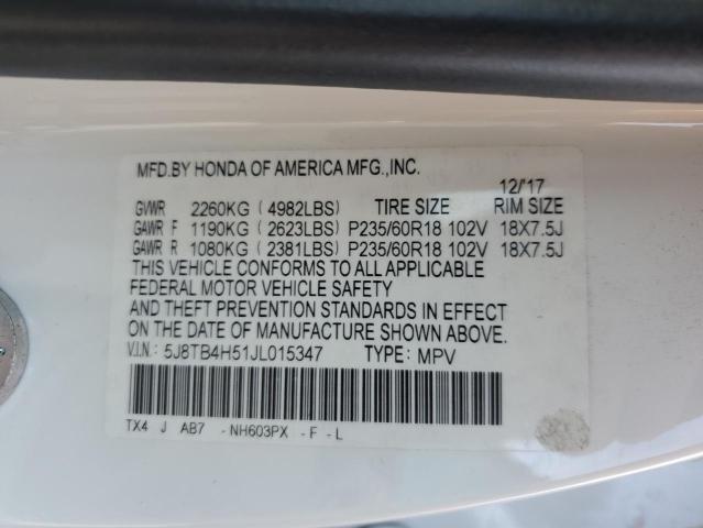 Photo 12 VIN: 5J8TB4H51JL015347 - ACURA RDX 