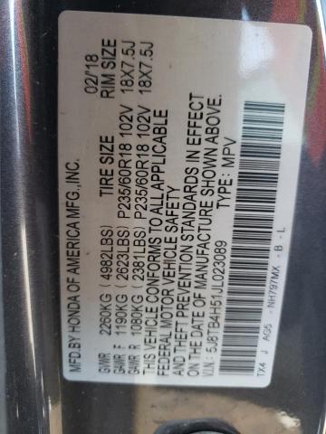 Photo 9 VIN: 5J8TB4H51JL023089 - ACURA RDX TECHNO 