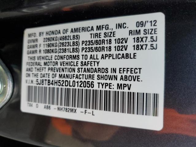 Photo 12 VIN: 5J8TB4H52DL012056 - ACURA RDX TECHNO 