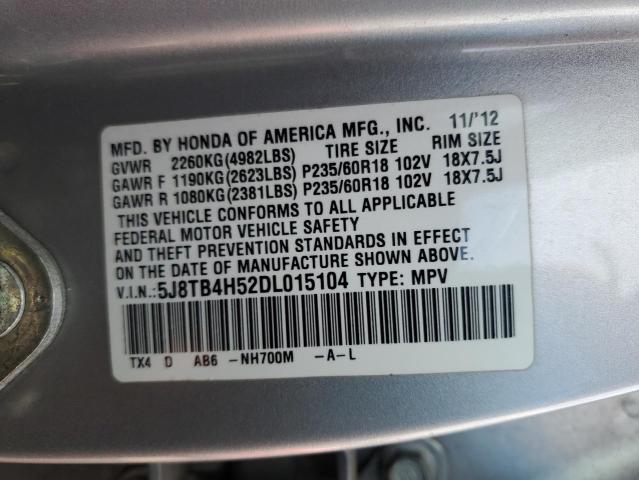 Photo 12 VIN: 5J8TB4H52DL015104 - ACURA RDX 