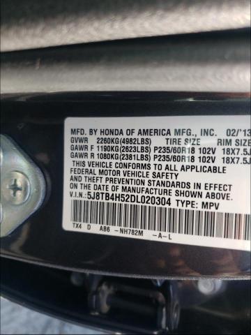 Photo 9 VIN: 5J8TB4H52DL020304 - ACURA RDX TECHNO 