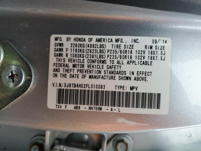 Photo 12 VIN: 5J8TB4H52FL010083 - ACURA RDX 