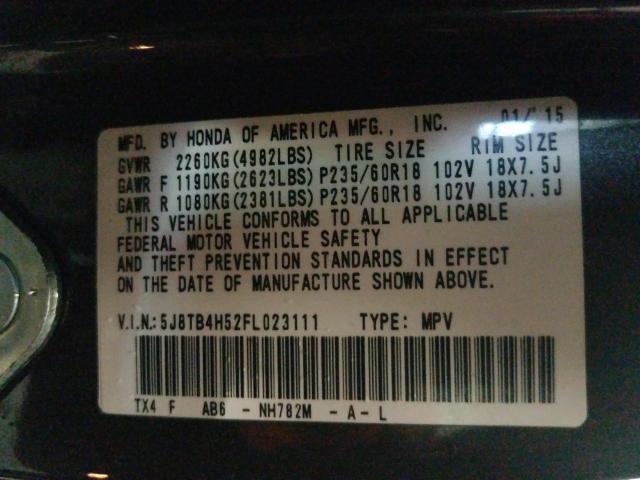 Photo 9 VIN: 5J8TB4H52FL023111 - ACURA RDX 