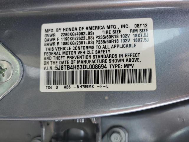 Photo 13 VIN: 5J8TB4H53DL008694 - ACURA RDX TECHNO 