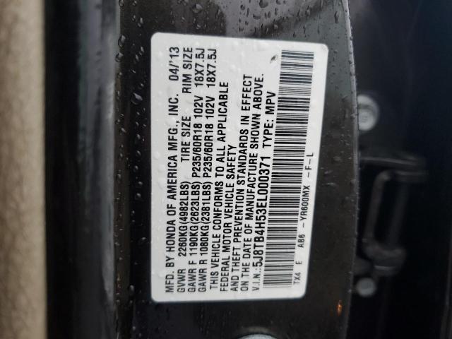 Photo 12 VIN: 5J8TB4H53EL000371 - ACURA RDX TECHNO 