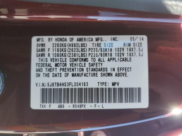 Photo 12 VIN: 5J8TB4H53FL004163 - ACURA RDX 