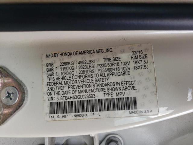 Photo 9 VIN: 5J8TB4H53GL028593 - ACURA RDX 