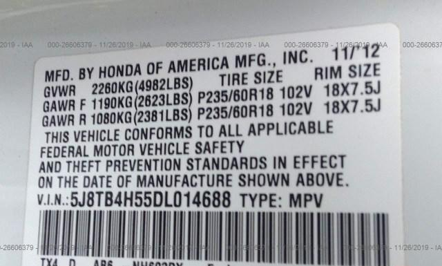 Photo 8 VIN: 5J8TB4H55DL014688 - ACURA RDX 