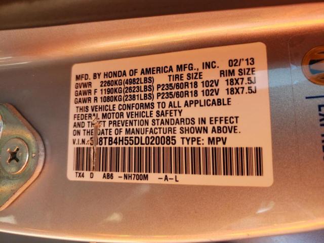 Photo 9 VIN: 5J8TB4H55DL020085 - ACURA RDX TECHNO 