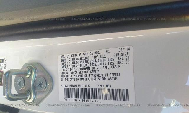 Photo 8 VIN: 5J8TB4H55FL011597 - ACURA RDX 