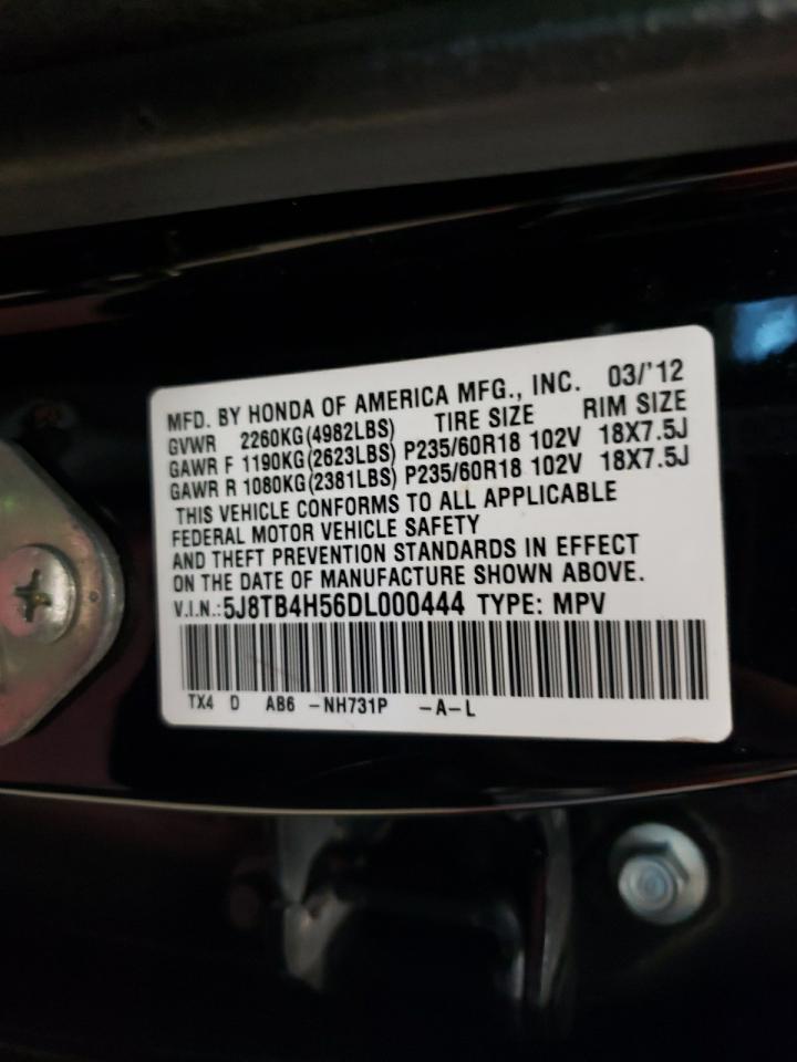 Photo 12 VIN: 5J8TB4H56DL000444 - ACURA RDX 