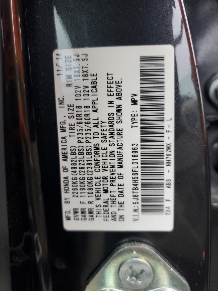 Photo 11 VIN: 5J8TB4H56FL018963 - ACURA RDX 