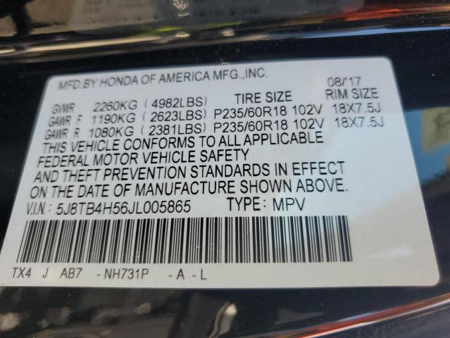 Photo 12 VIN: 5J8TB4H56JL005865 - ACURA RDX TECHNO 