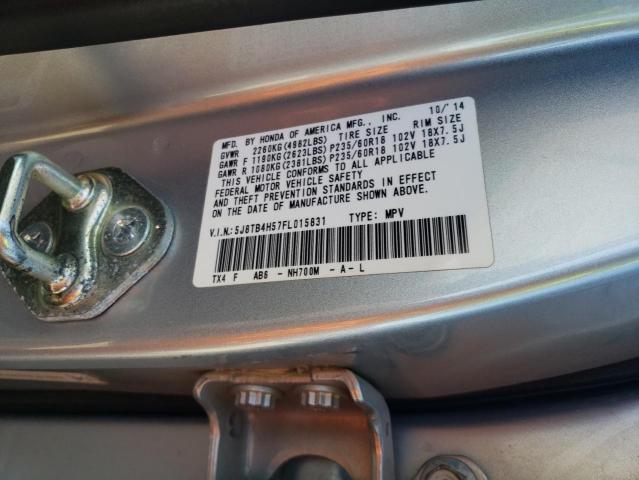 Photo 11 VIN: 5J8TB4H57FL015831 - ACURA RDX TECHNO 