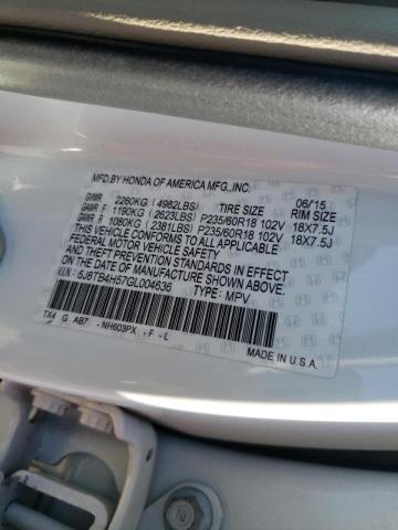 Photo 9 VIN: 5J8TB4H57GL004636 - ACURA RDX TECHNO 