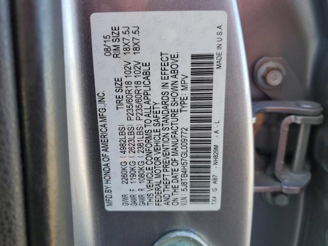 Photo 9 VIN: 5J8TB4H57GL009772 - ACURA RDX TECHNO 