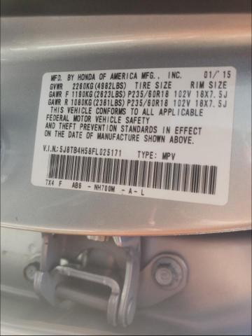 Photo 9 VIN: 5J8TB4H58FL025171 - ACURA RDX TECHNO 