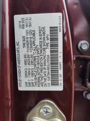 Photo 12 VIN: 5J8TB4H58GL030324 - ACURA RDX TECHNO 