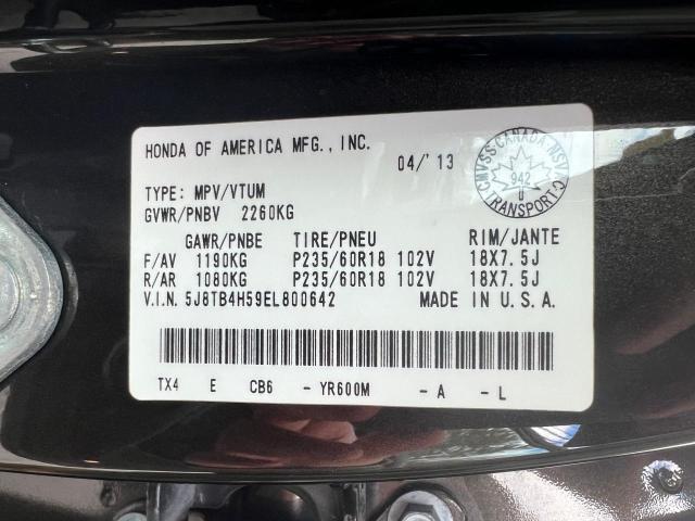 Photo 9 VIN: 5J8TB4H59EL800642 - ACURA RDX 