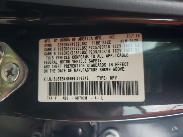 Photo 9 VIN: 5J8TB4H59FL019248 - ACURA RDX TECHNO 