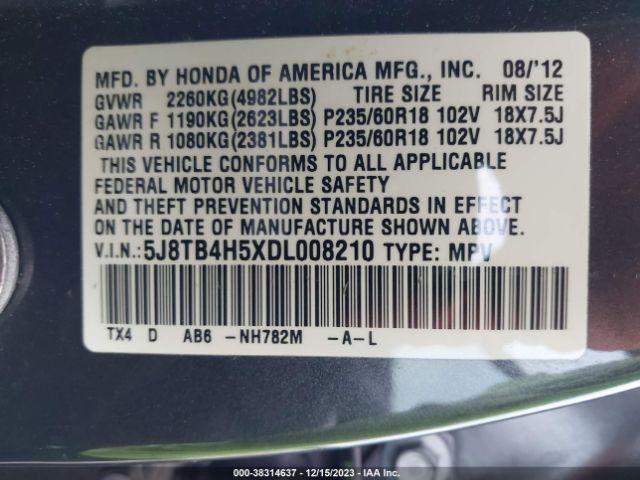 Photo 8 VIN: 5J8TB4H5XDL008210 - ACURA RDX 