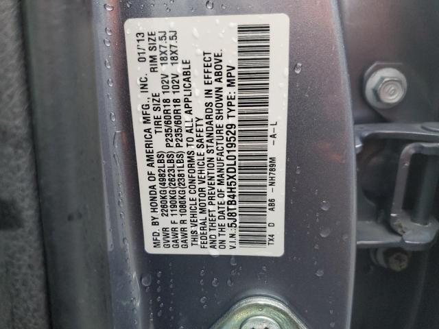 Photo 12 VIN: 5J8TB4H5XDL019529 - ACURA RDX TECHNO 