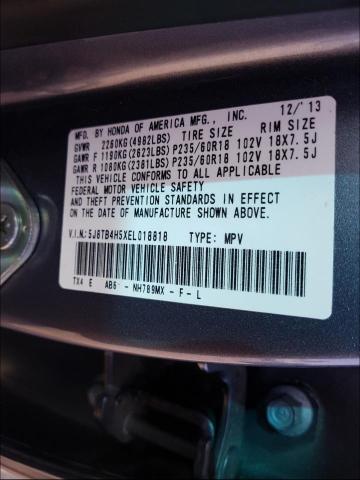 Photo 9 VIN: 5J8TB4H5XEL018818 - ACURA RDX TECHNO 