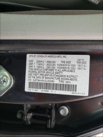 Photo 9 VIN: 5J8TB4H5XGL000080 - ACURA RDX 