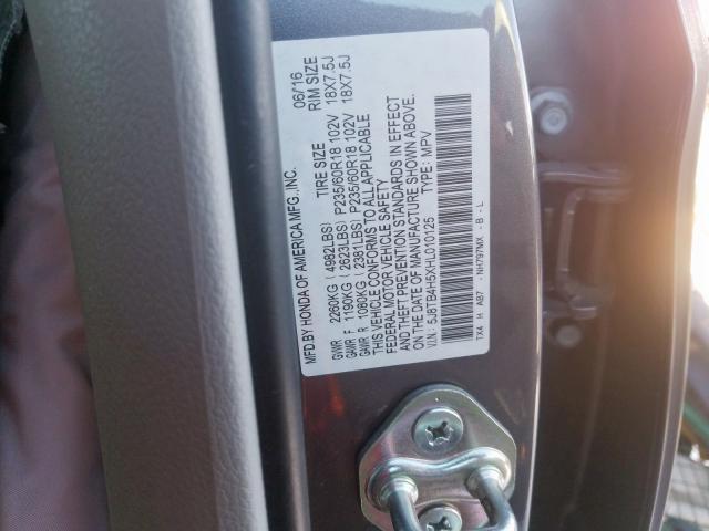 Photo 9 VIN: 5J8TB4H5XHL010125 - ACURA RDX 