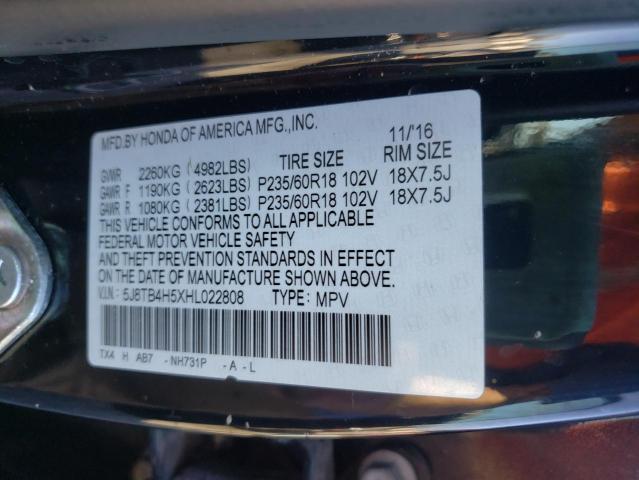 Photo 9 VIN: 5J8TB4H5XHL022808 - ACURA RDX TECHNO 