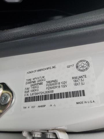 Photo 12 VIN: 5J8TB4H72HL808068 - ACURA RDX 