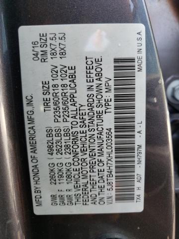 Photo 12 VIN: 5J8TB4H7XHL003564 - ACURA RDX 