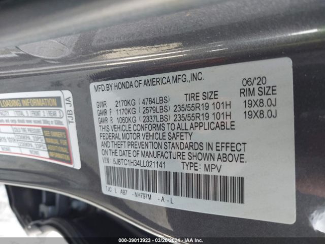 Photo 8 VIN: 5J8TC1H34LL021141 - ACURA RDX 