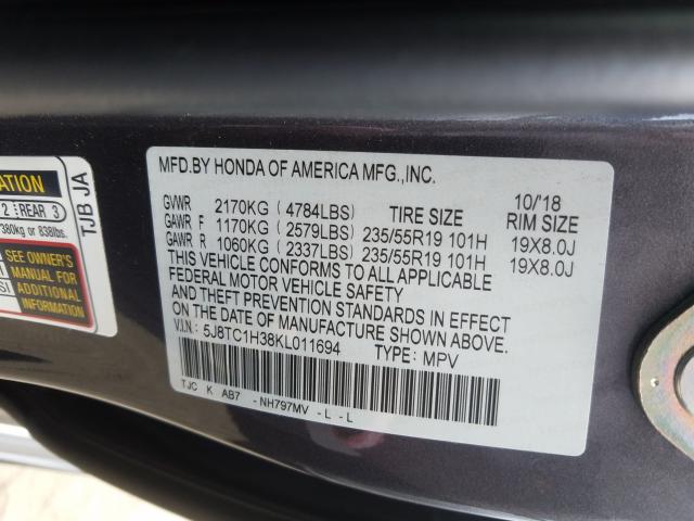 Photo 9 VIN: 5J8TC1H38KL011694 - ACURA RDX 