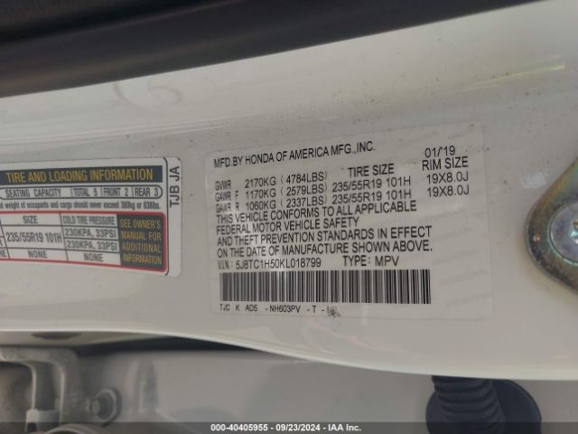 Photo 8 VIN: 5J8TC1H50KL018799 - ACURA RDX 