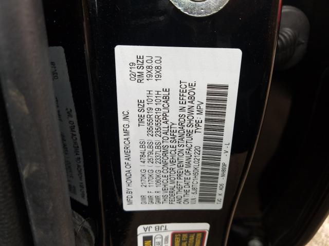 Photo 9 VIN: 5J8TC1H50KL021220 - ACURA RDX TECHNO 