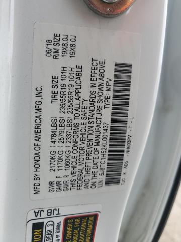 Photo 12 VIN: 5J8TC1H52KL001437 - ACURA RDX TECHNO 