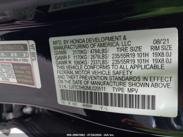 Photo 8 VIN: 5J8TC1H52ML020511 - ACURA RDX 