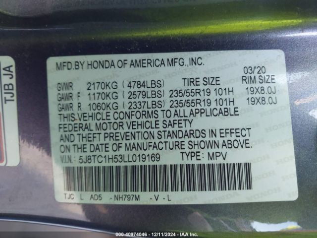 Photo 8 VIN: 5J8TC1H53LL019169 - ACURA RDX 