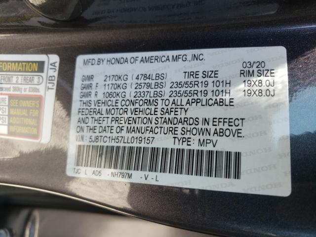 Photo 9 VIN: 5J8TC1H57LL019157 - ACURA RDX TECHNO 