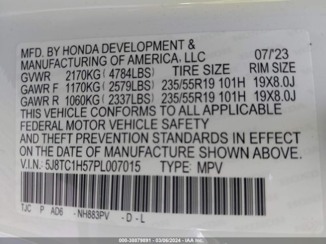 Photo 8 VIN: 5J8TC1H57PL007015 - ACURA RDX 