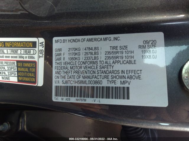 Photo 8 VIN: 5J8TC1H58ML003860 - ACURA RDX 