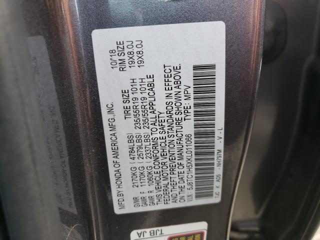 Photo 9 VIN: 5J8TC1H5XKL011066 - ACURA RDX 